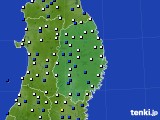 岩手県のアメダス実況(風向・風速)(2021年04月08日)