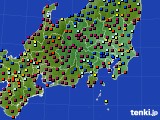 関東・甲信地方のアメダス実況(日照時間)(2021年04月09日)