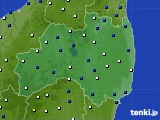 福島県のアメダス実況(風向・風速)(2021年04月09日)