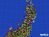 東北地方のアメダス実況(日照時間)(2021年04月12日)