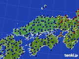 中国地方のアメダス実況(日照時間)(2021年04月12日)