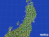 東北地方のアメダス実況(気温)(2021年04月13日)