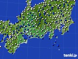 東海地方のアメダス実況(風向・風速)(2021年04月14日)