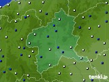 群馬県のアメダス実況(風向・風速)(2021年04月14日)