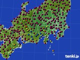 関東・甲信地方のアメダス実況(日照時間)(2021年04月15日)