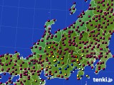 北陸地方のアメダス実況(日照時間)(2021年04月15日)
