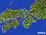 近畿地方のアメダス実況(日照時間)(2021年04月15日)