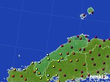 島根県のアメダス実況(日照時間)(2021年04月15日)