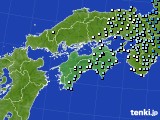 四国地方のアメダス実況(降水量)(2021年04月17日)