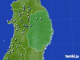 岩手県のアメダス実況(降水量)(2021年04月18日)