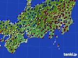 2021年04月18日の東海地方のアメダス(日照時間)