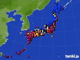 アメダス実況(日照時間)(2021年04月18日)