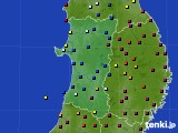 秋田県のアメダス実況(日照時間)(2021年04月20日)