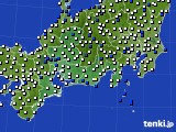 東海地方のアメダス実況(風向・風速)(2021年04月20日)