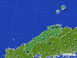 島根県のアメダス実況(風向・風速)(2021年04月20日)