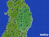 岩手県のアメダス実況(風向・風速)(2021年04月20日)