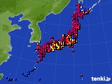 2021年04月22日のアメダス(日照時間)