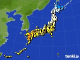 アメダス実況(気温)(2021年04月22日)