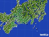 東海地方のアメダス実況(風向・風速)(2021年04月22日)