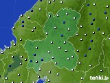 岐阜県のアメダス実況(風向・風速)(2021年04月22日)