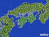 2021年04月23日の四国地方のアメダス(風向・風速)