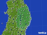 岩手県のアメダス実況(風向・風速)(2021年04月23日)