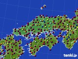中国地方のアメダス実況(日照時間)(2021年04月24日)