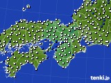 近畿地方のアメダス実況(風向・風速)(2021年04月24日)