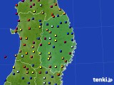 岩手県のアメダス実況(日照時間)(2021年04月25日)