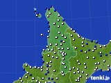 道北のアメダス実況(風向・風速)(2021年04月25日)