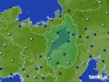2021年04月25日の滋賀県のアメダス(風向・風速)