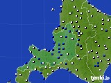 道央のアメダス実況(風向・風速)(2021年04月28日)