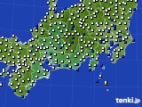 2021年04月29日の東海地方のアメダス(風向・風速)