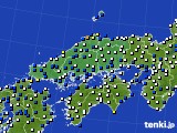 2021年04月30日の中国地方のアメダス(風向・風速)