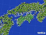 2021年04月30日の四国地方のアメダス(風向・風速)