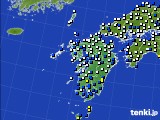 九州地方のアメダス実況(風向・風速)(2021年05月02日)