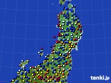 2021年05月03日の東北地方のアメダス(日照時間)