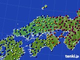 中国地方のアメダス実況(日照時間)(2021年05月04日)