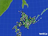 2021年05月05日の北海道地方のアメダス(風向・風速)