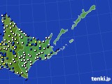 2021年05月05日の道東のアメダス(風向・風速)