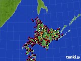 北海道地方のアメダス実況(日照時間)(2021年05月06日)