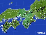 近畿地方のアメダス実況(降水量)(2021年05月07日)