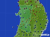 秋田県のアメダス実況(日照時間)(2021年05月07日)