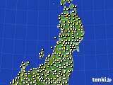 2021年05月07日の東北地方のアメダス(気温)