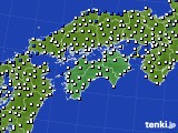 四国地方のアメダス実況(風向・風速)(2021年05月07日)