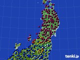 2021年05月08日の東北地方のアメダス(日照時間)