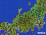 北陸地方のアメダス実況(日照時間)(2021年05月09日)