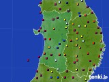 秋田県のアメダス実況(日照時間)(2021年05月09日)