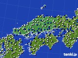 2021年05月09日の中国地方のアメダス(風向・風速)