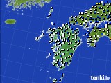 九州地方のアメダス実況(風向・風速)(2021年05月09日)